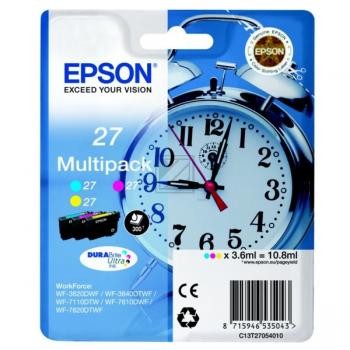 Epson Tintenpatrone gelb, magenta, cyan (C13T27054012, T2705)