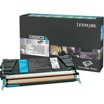 Lexmark Toner-Kartusche Prebate cyan (C5220CS)