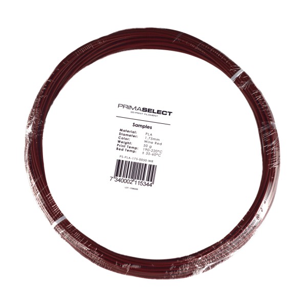 PrimaSelect PLA - 1.75mm - 50 g - Wine Red