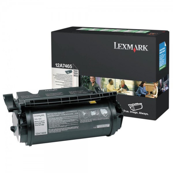 Lexmark Toner-Kartusche schwarz HC plus (12A7465)