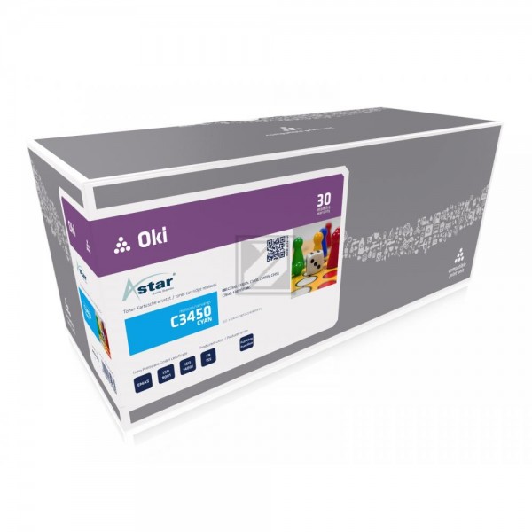 Astar Toner-Kit cyan HC plus + (AS14331) ersetzt 43459331