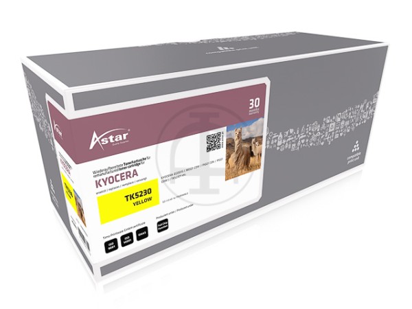 AS20073 ASTAR KYO. M5521CDN Toner YEL 1T02R9ANL0 TK5230Y 2200 Seiten