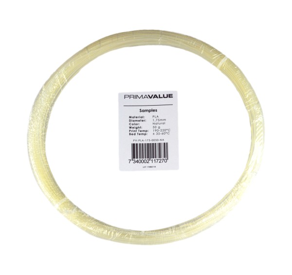 PrimaValue PLA - 1.75mm - 50 g spool - Natural