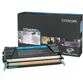 Lexmark Toner-Kartusche cyan (C734A2CG)