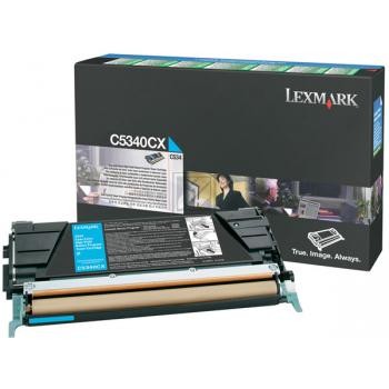 Lexmark Toner-Kartusche Prebate cyan HC plus (C5340CX)