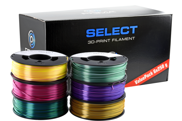 PrimaSelect PLA Chameleon - 1.75mm - 6 x 250 g - Multi Color Pack