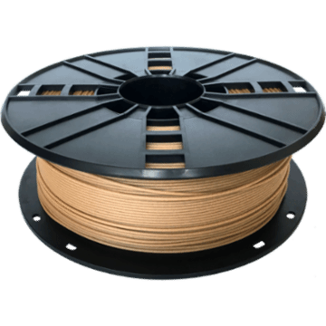 Ampertec 3D-Filament PLA rötlich mit Holzpartikeln 1.75mm 1000g Spule