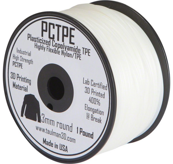 Taulman PCTPE Plasticized Copolyamide TPE Filament - 2.85mm - 450g spool - Klar