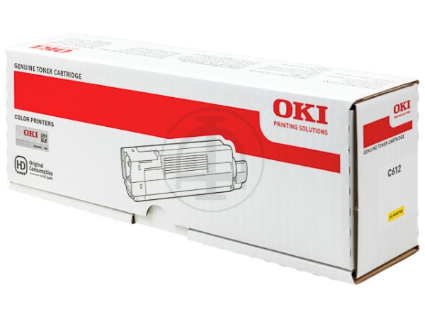 46507505 Oki C612 Toner Yellow 6000 Seiten