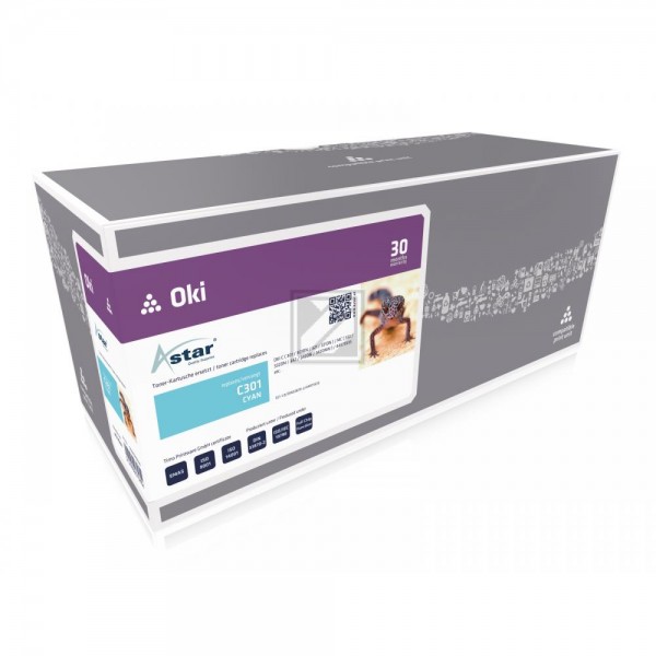 Astar Toner-Kit cyan (AS14301) ersetzt 44973535